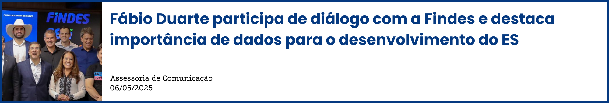Fábio duarte participa de diálogo com a Findes e destaca importância de dados para o desenvolvimento do ES